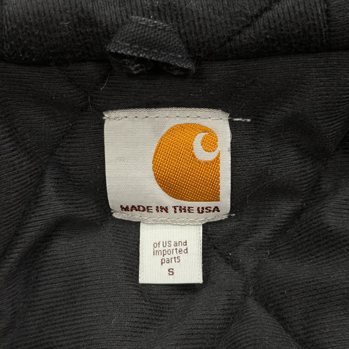 칼하트 J140 덕 액티브 누빔 후드 자켓 블랙 S 상품이미지5