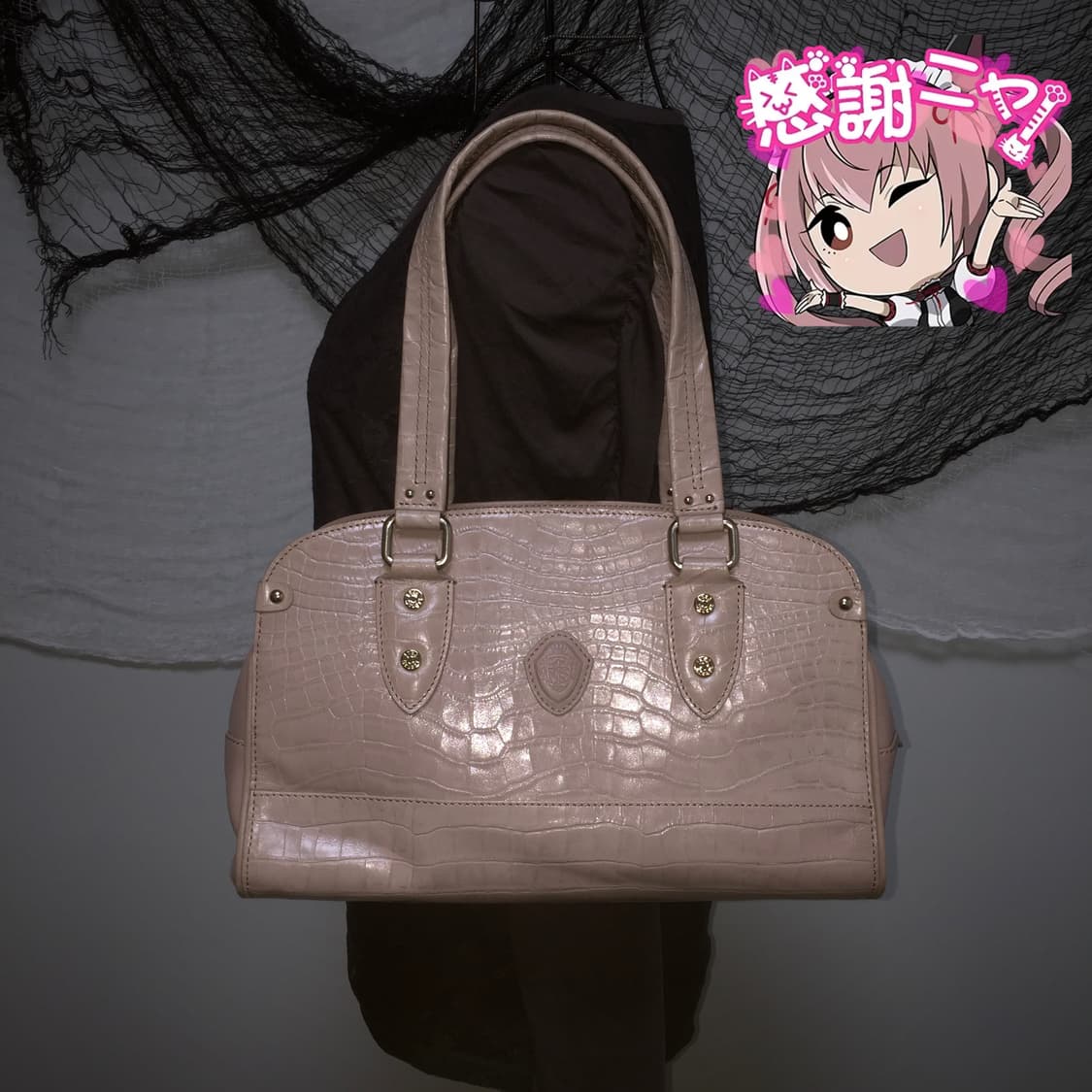 Paul Stuart vtg babypink shoulder bag 💒 상품이미지1