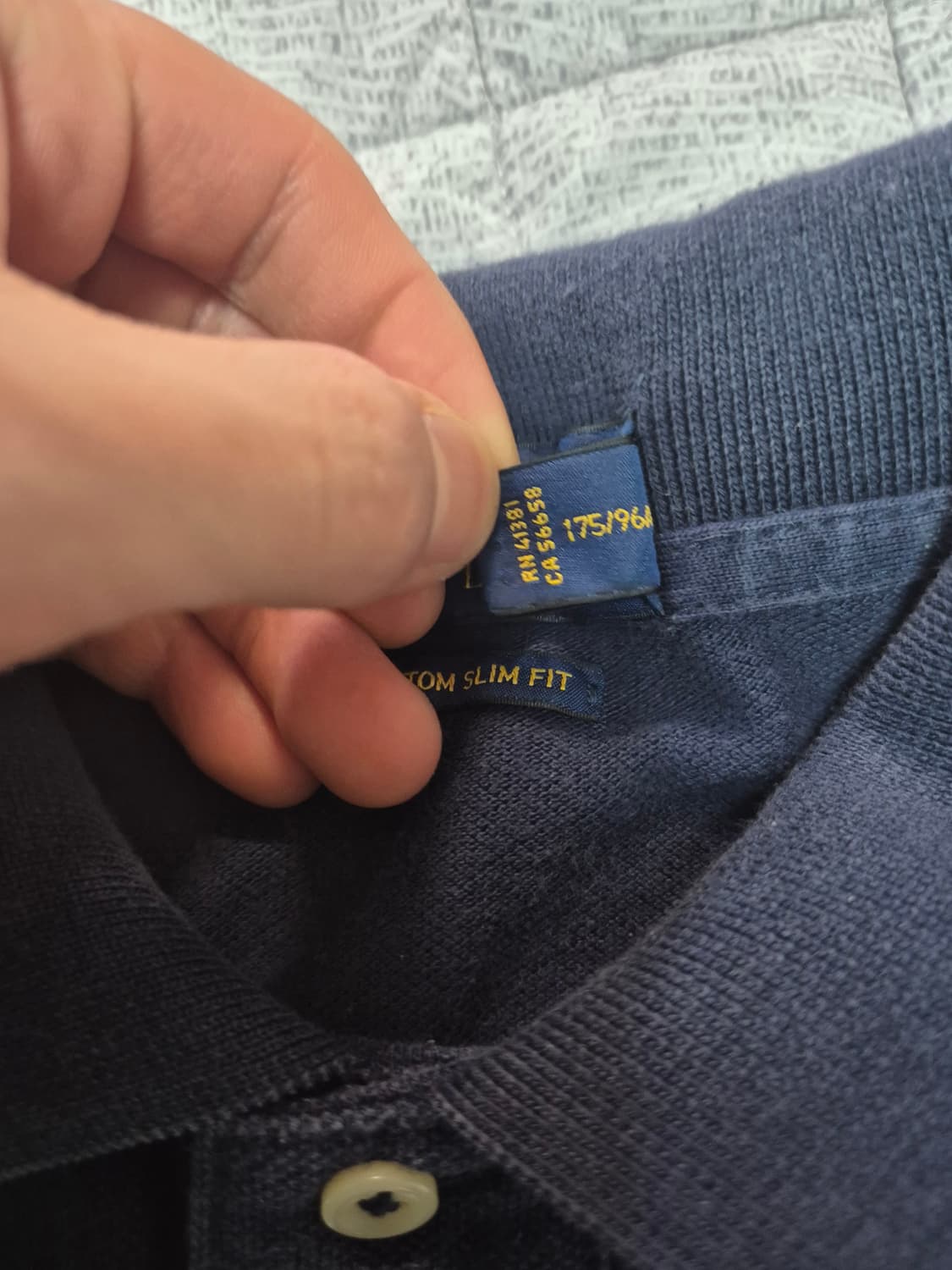 폴로 랄프로렌 빅포니 크레스트 반팔 카라티 네이비 상품이미지5