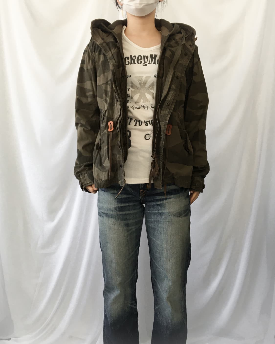Camo pattern military hood jacket 상품이미지7