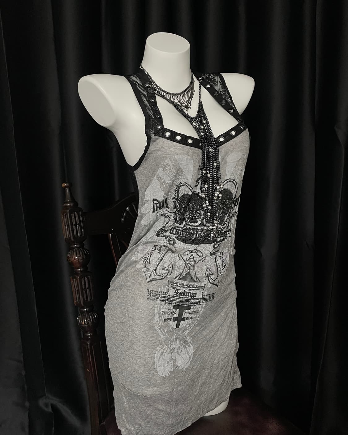 Salvage Graphic Lace-back Dress 상품이미지1