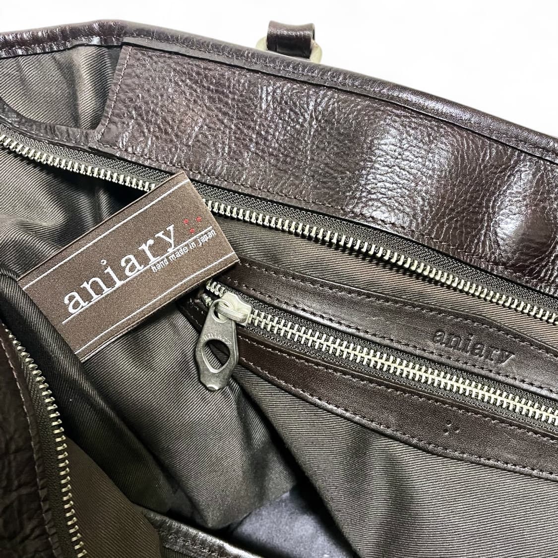 아니아리 aniary 앤티크 소가죽 2way 비즈니스 토트백 포터 스타일 상품이미지8