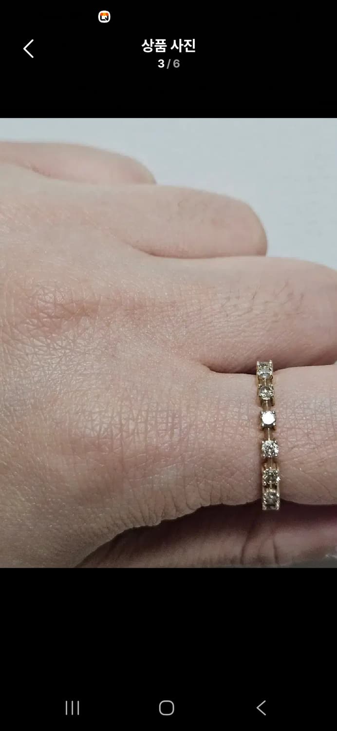 14k꼬냑다이아반지 상품이미지4