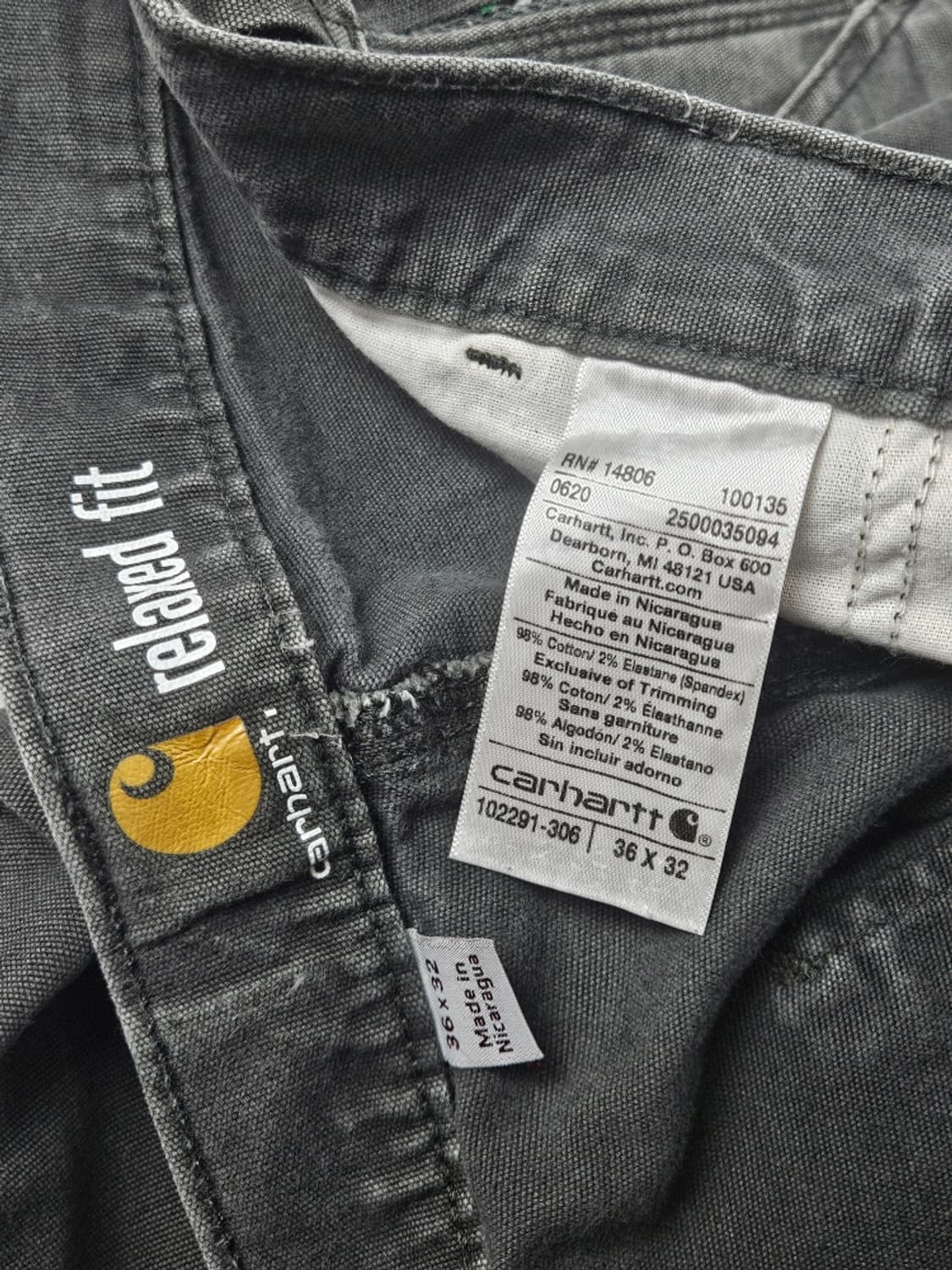 칼하트 리페어 덕캔버스 카펜터 워크 팬츠 ( 36X32 ) / 11308 상품이미지7