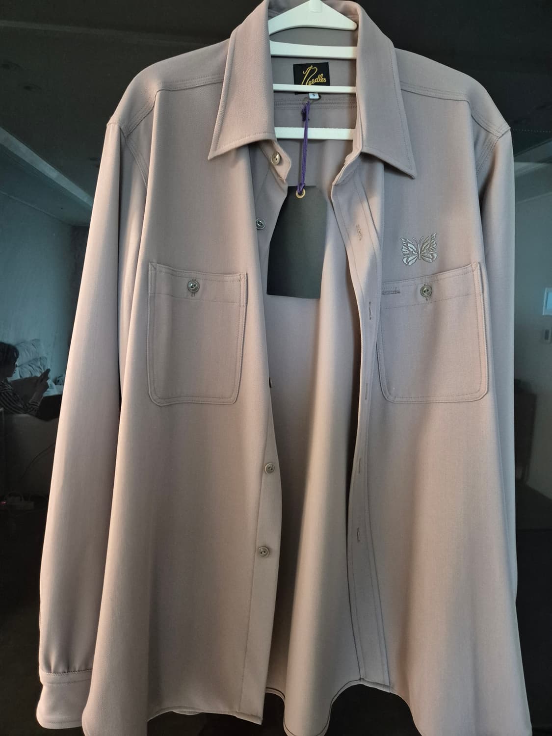 니들스 나비패치 남성셔츠 (S) 상품이미지2