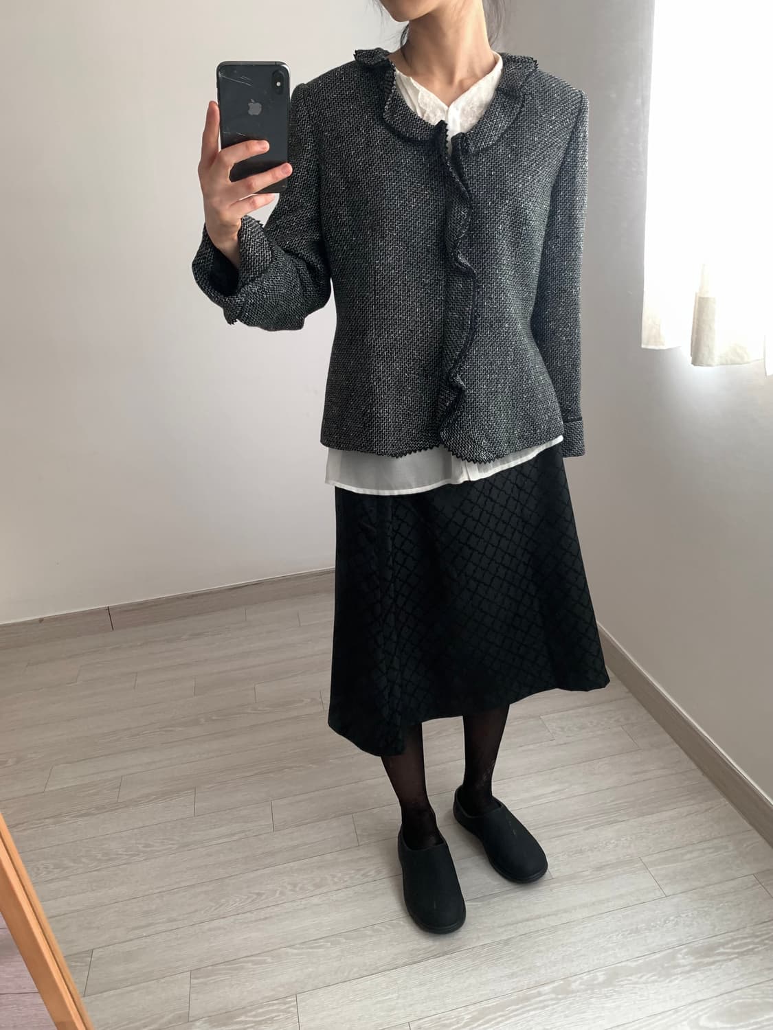 ruffle tweed jacket 상품이미지7