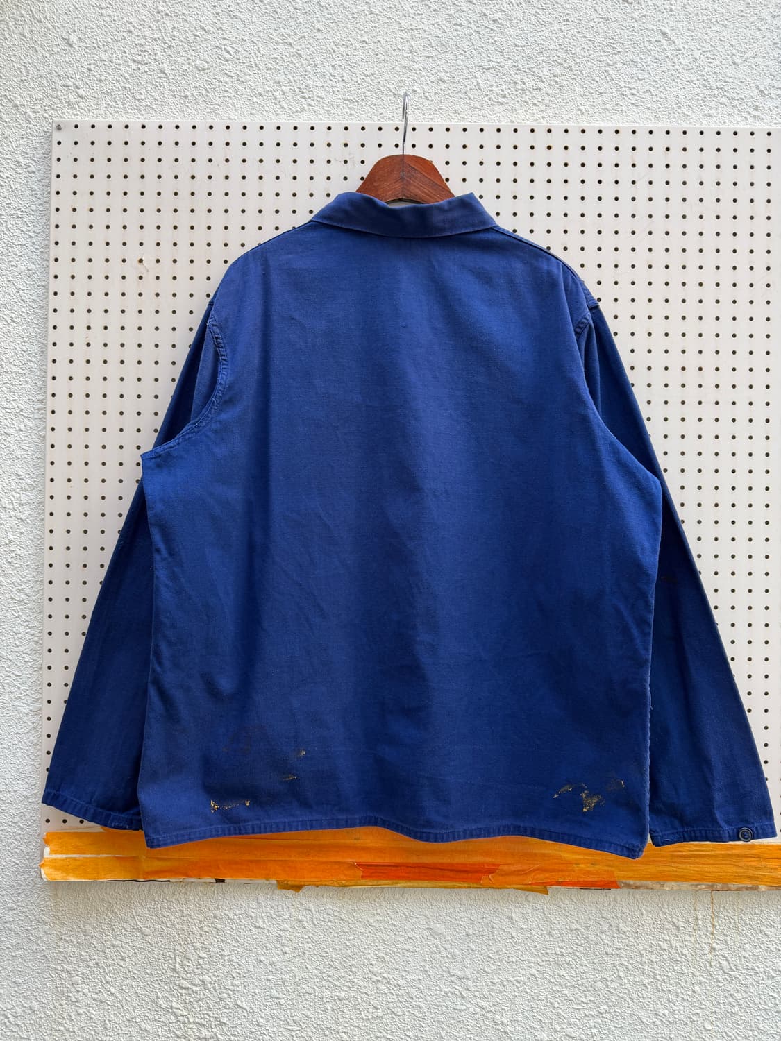 1980s DISTRESSED PAINT WASHED 프렌치워크자켓 상품이미지2