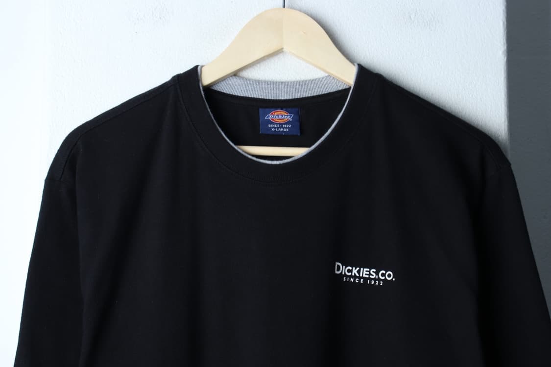 (XL-2XL) 디키즈 반팔 티셔츠 스몰로고 레이어드 블랙-H32966 상품이미지3