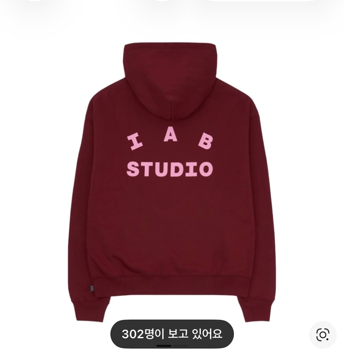 iab studio 아이앱 스튜디오 후드 M 라즈베리 아이앱 후드티 상품이미지1