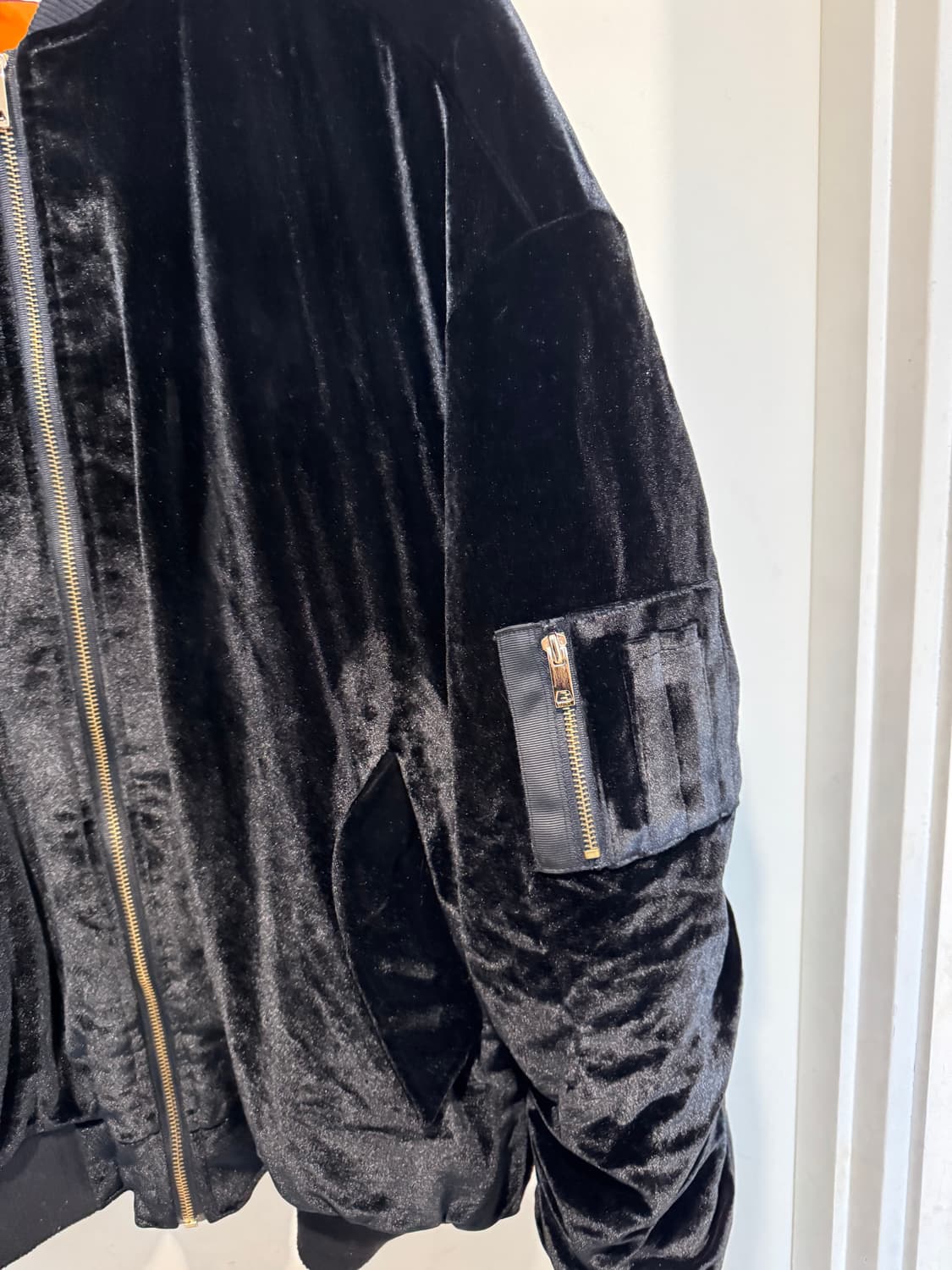 레디투웨어 벨벳 항공점퍼 상품이미지4