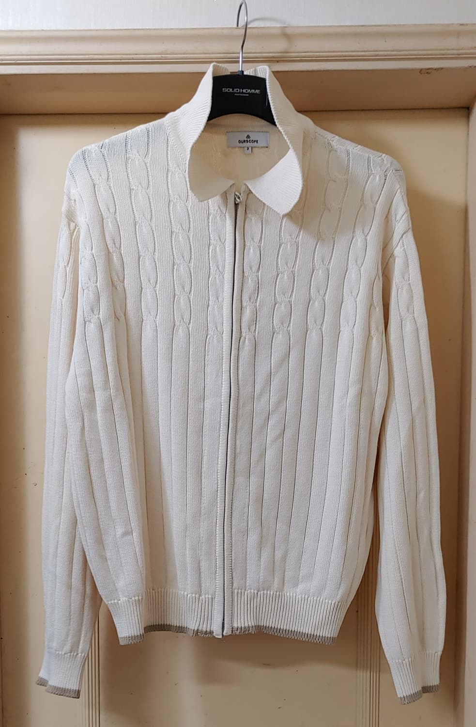 아워스코프 크림 꽈배기 꽈배기니트 상품이미지1