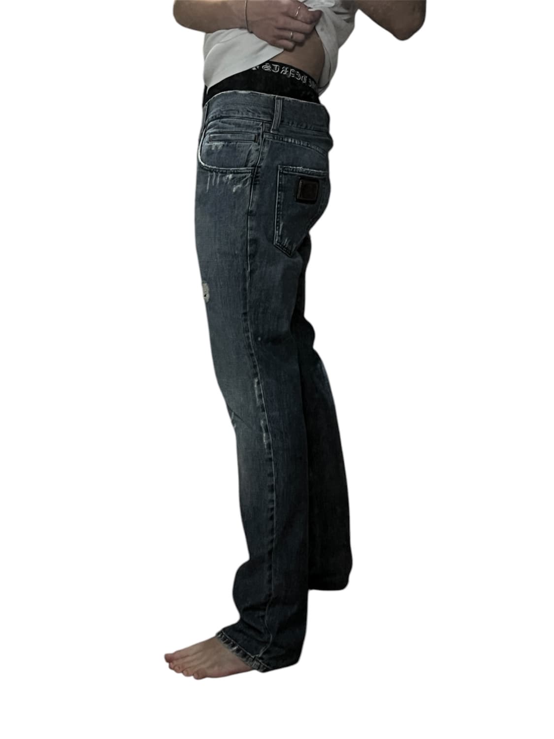 실착있음) Dolce &Gabbana 디스 데님 미드 블루 상품이미지5