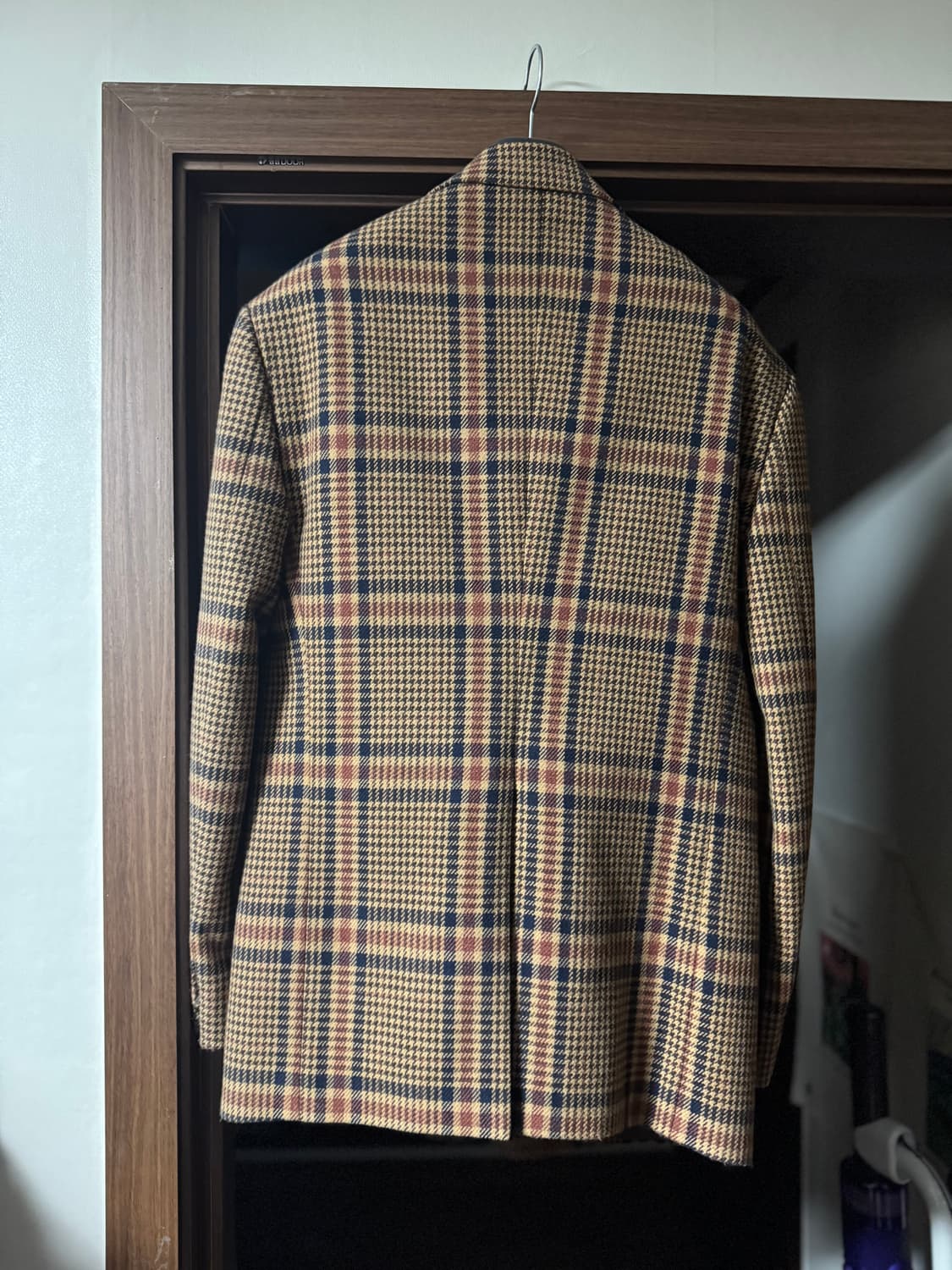 우영미 체크 울 자켓 46 상품이미지2