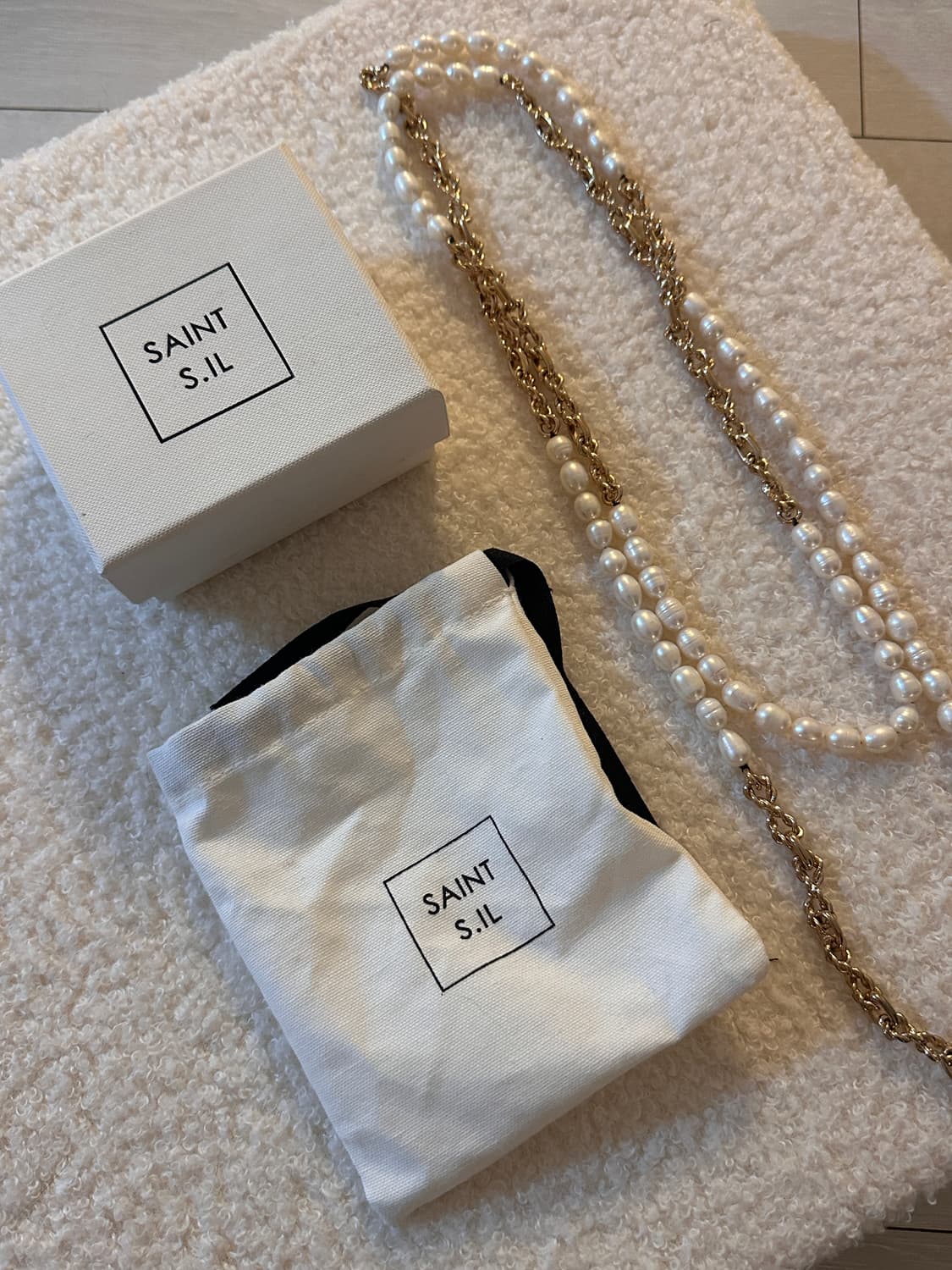 에스실 S sil 롱 진주 목걸이 상품이미지3
