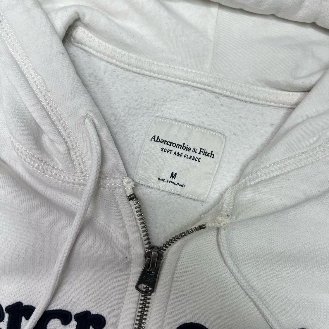 Abercrombie white hood zip-up  상품이미지6