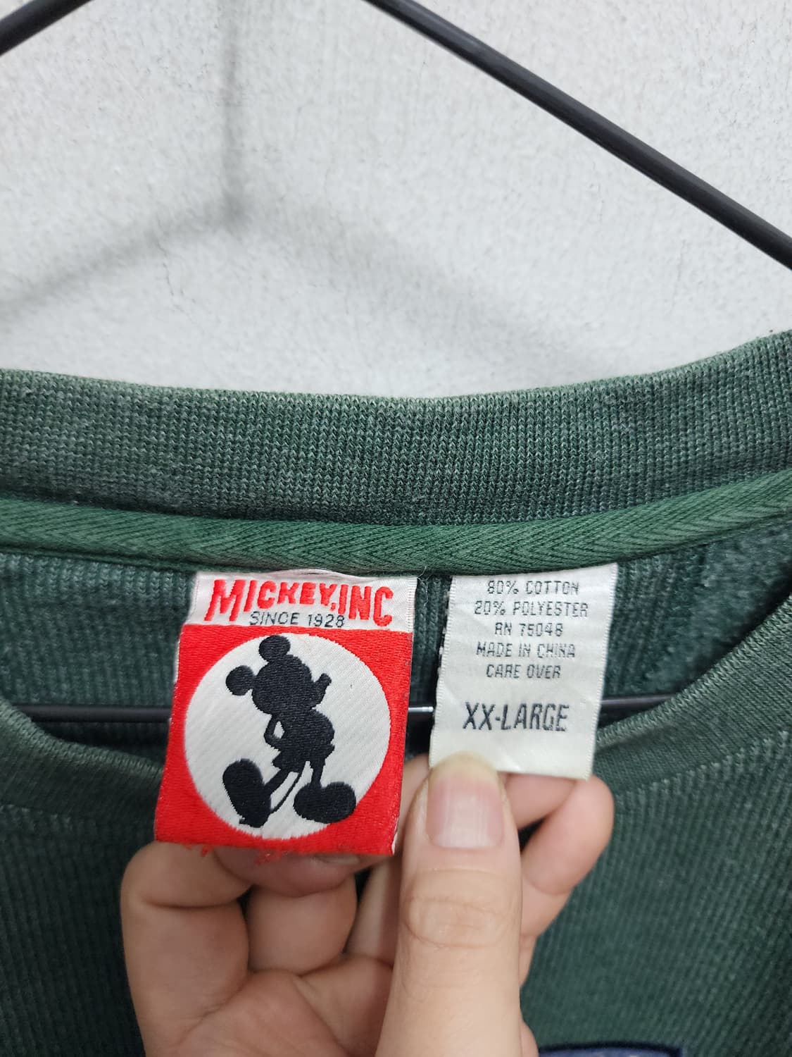 디즈니 OG 90s 미키마우스 네이비 맨투맨 티셔츠 XXL 상품이미지4