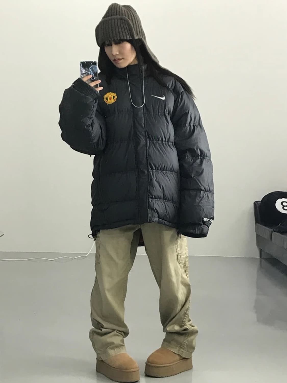 나이키 멘유 블랙 패딩 상품이미지1