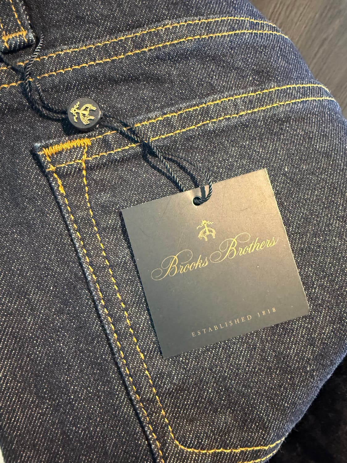 브룩스브라더스 데님 청바지 36/32 새 상품 상품이미지4