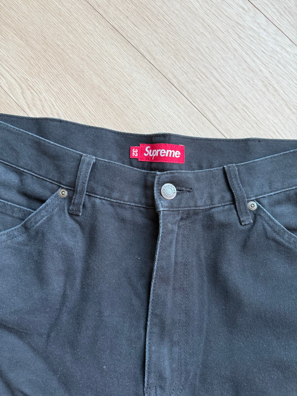 [32] 슈프림 더블니 페인터 팬츠 블랙 24FW 상품이미지4