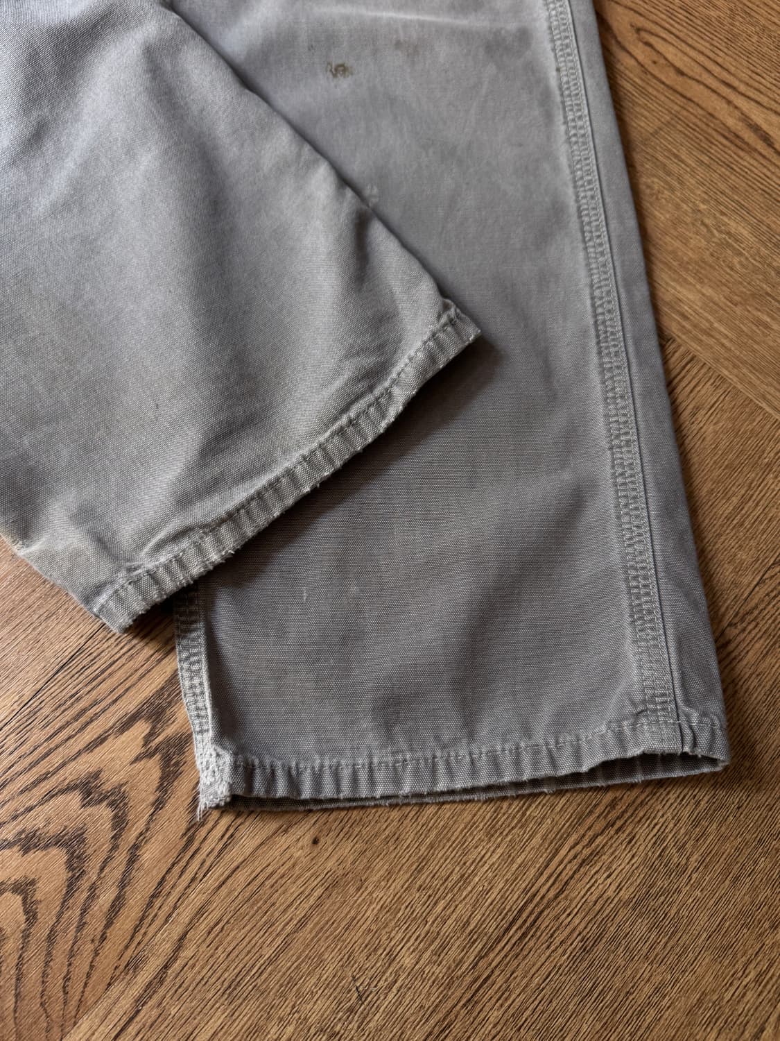 [32]칼하트 USA 더티 데미지드 차콜 싱글니 카펜터 워크 팬츠 상품이미지7