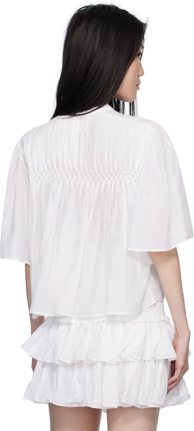 [34,36,38]이자벨마랑 26ss DESTIN 블라우스/화이트 상품이미지4