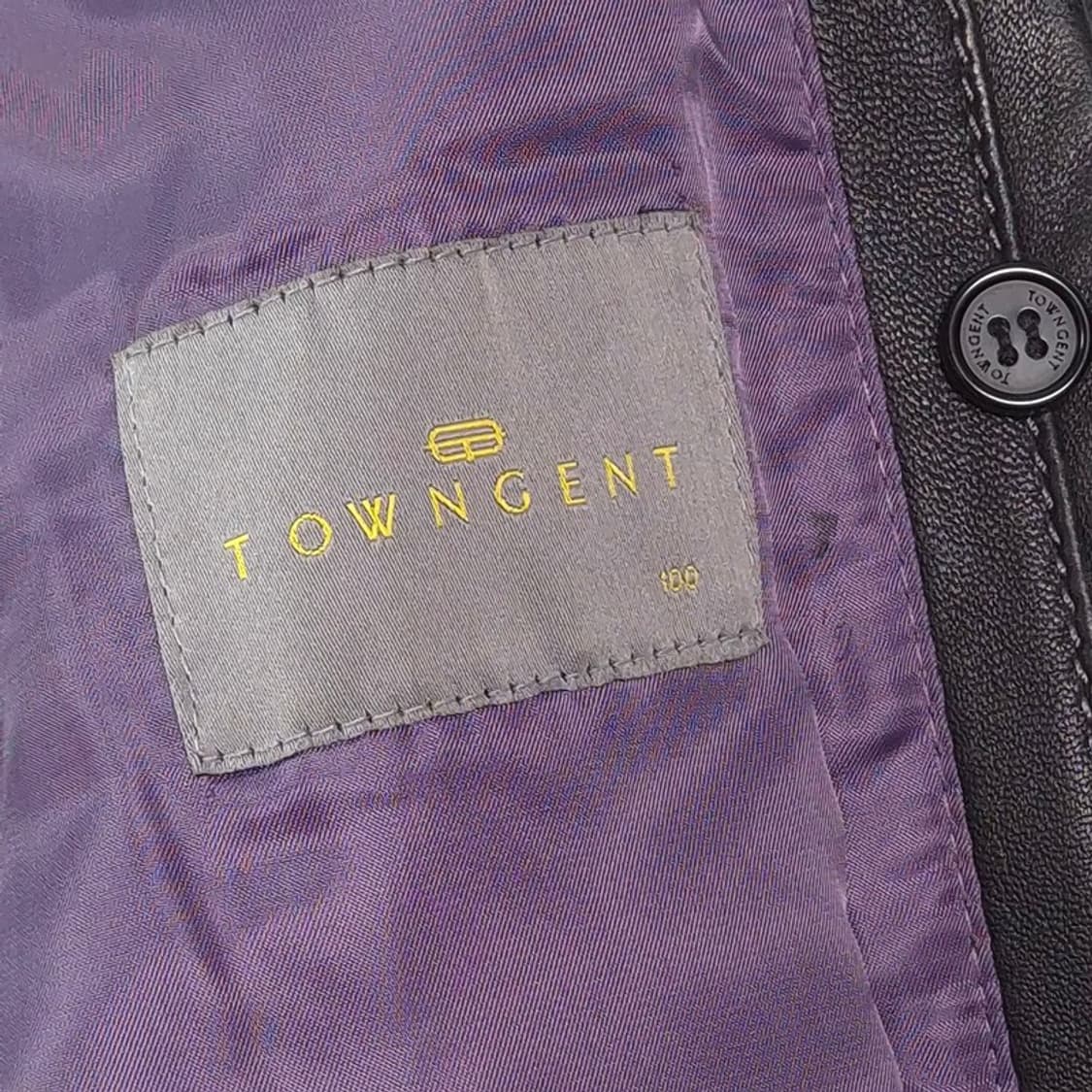 타운젠트 블랙 천연 가죽 블루종 자켓 L 상품이미지6