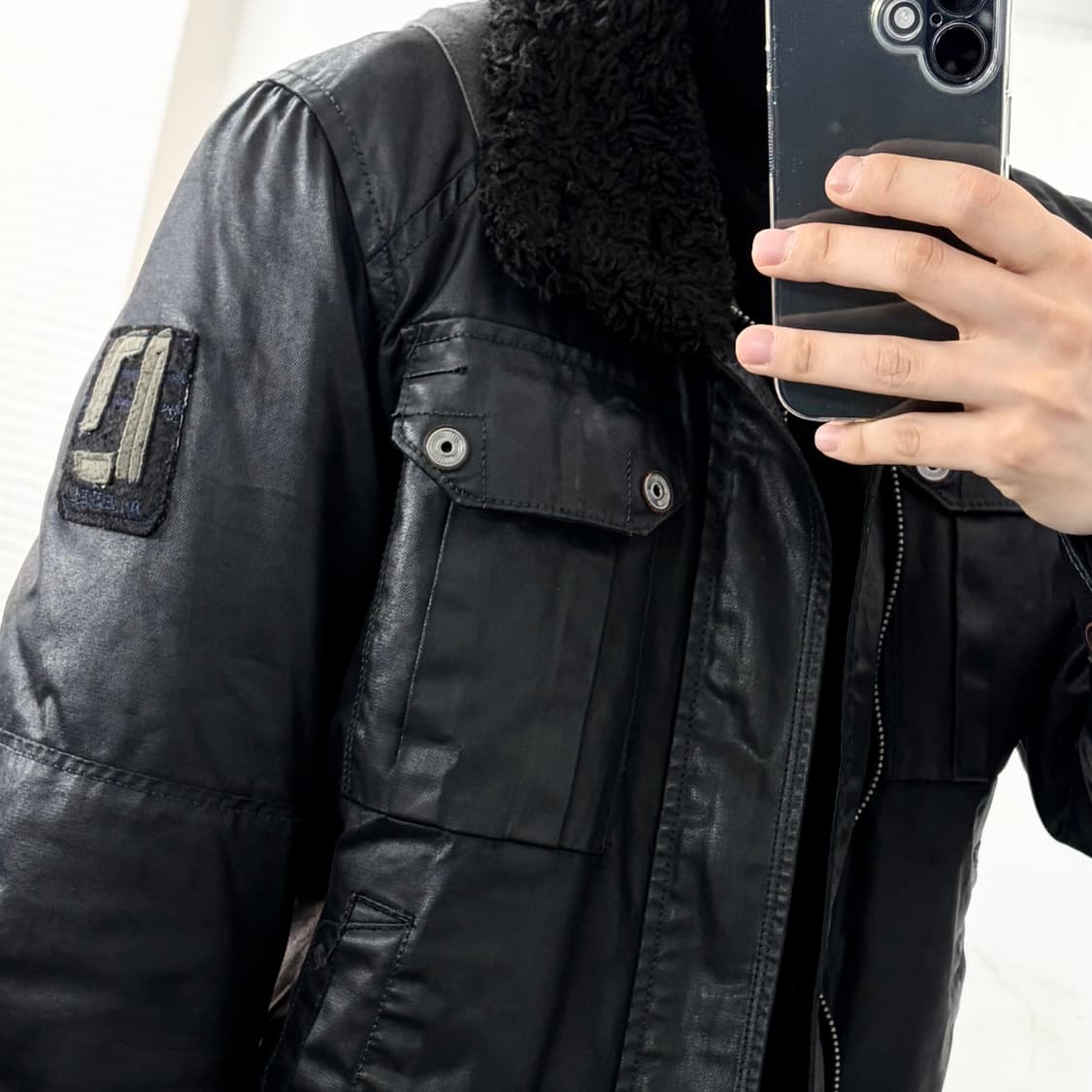 디젤 쉐르파 코티드 트러커 자켓 상품이미지3