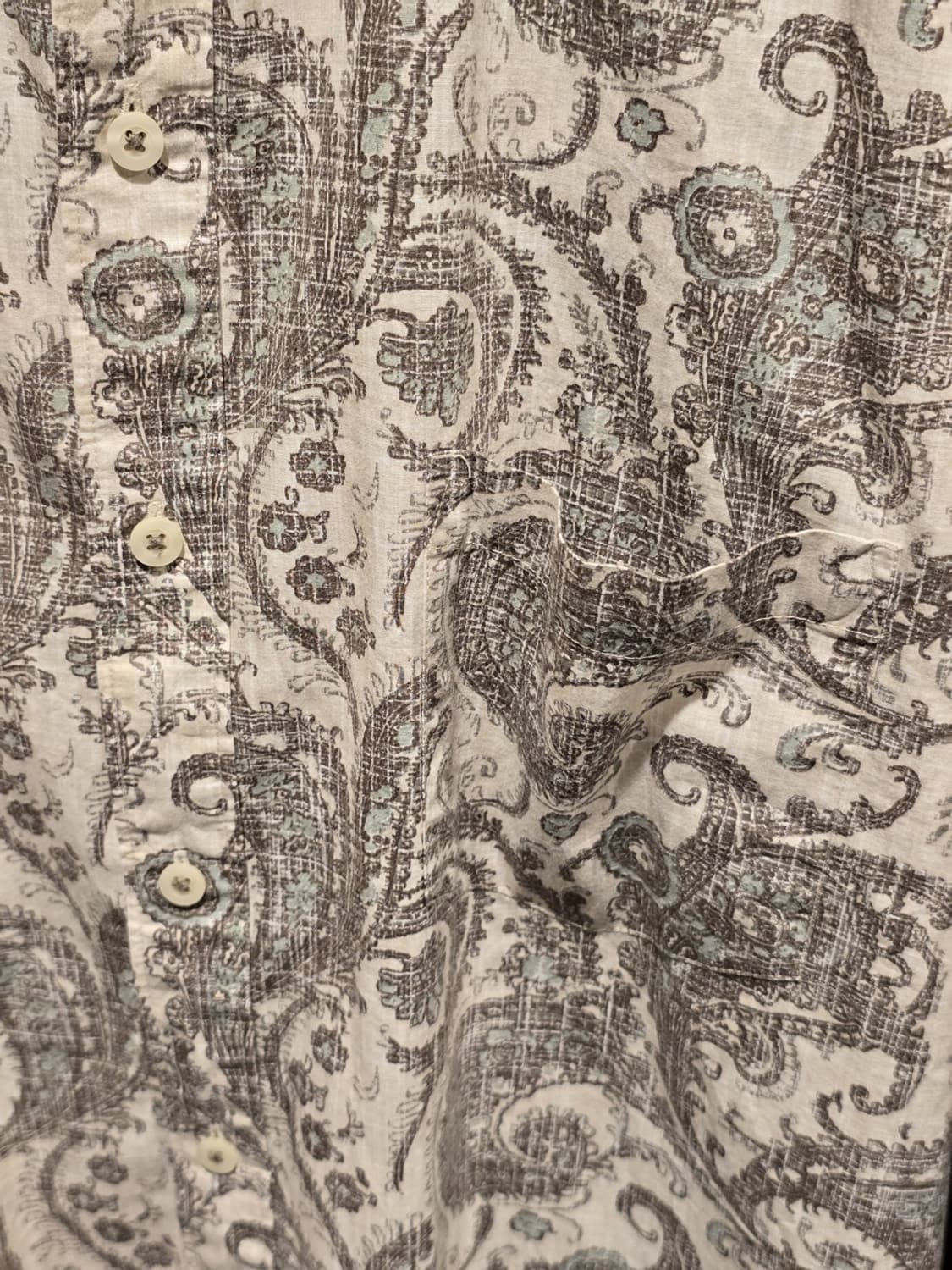 Caribbean Paisley Print Cotton Shirt 상품이미지2