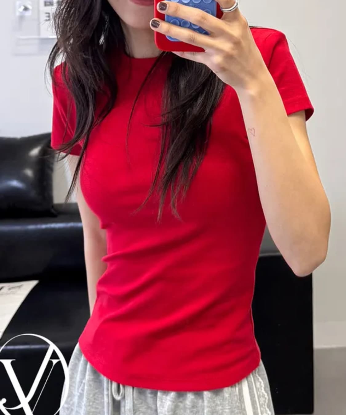 레드 반팔티 상품이미지1