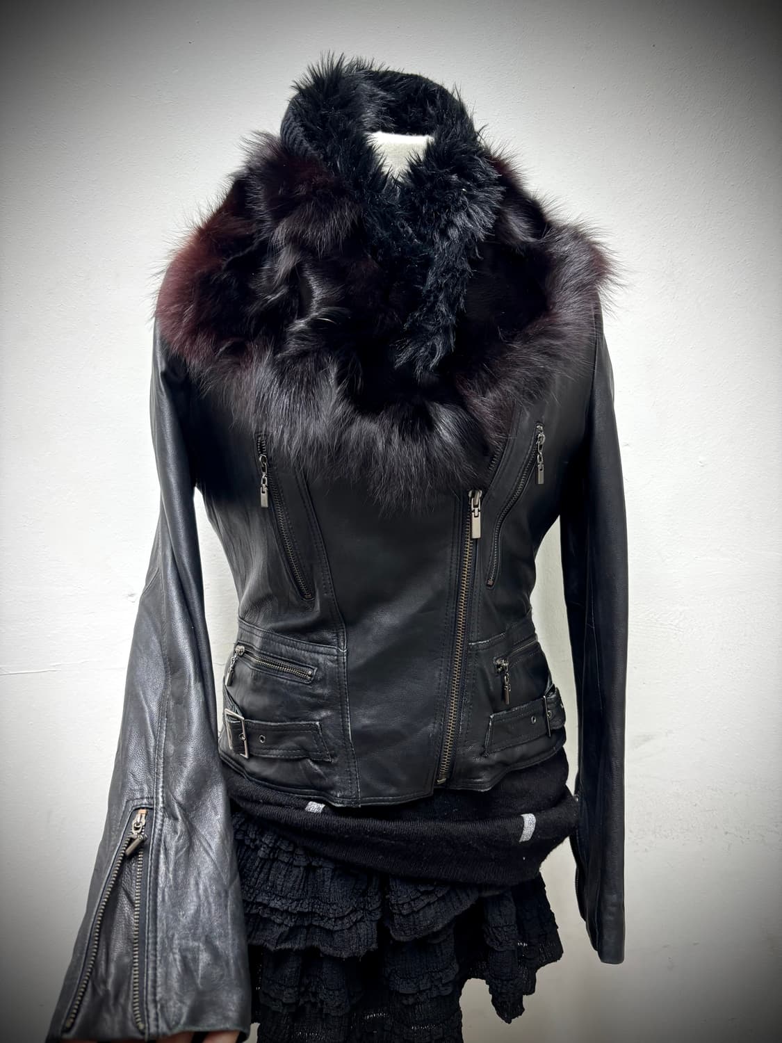  Robo Fox Fur Trimming SheepSkin Buckle  상품이미지2