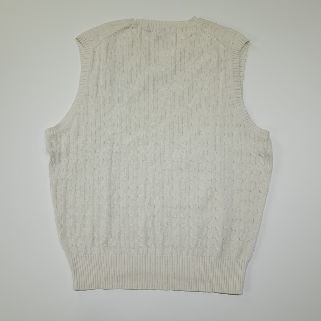 CL158 폴로골프 코튼 90s라이더컵 화이트 케이블 베스트 상품이미지5