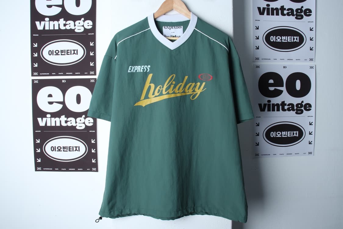 (L-XL) 익스프레스 홀리데이 반팔 티셔츠 유니폼 블록코어-H33389 상품이미지2