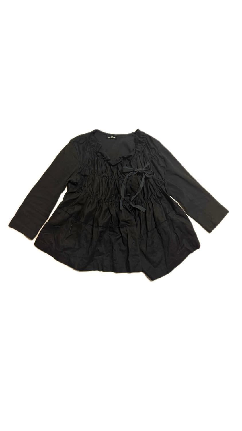 comme des garcons tricot shirring blouse 상품이미지1