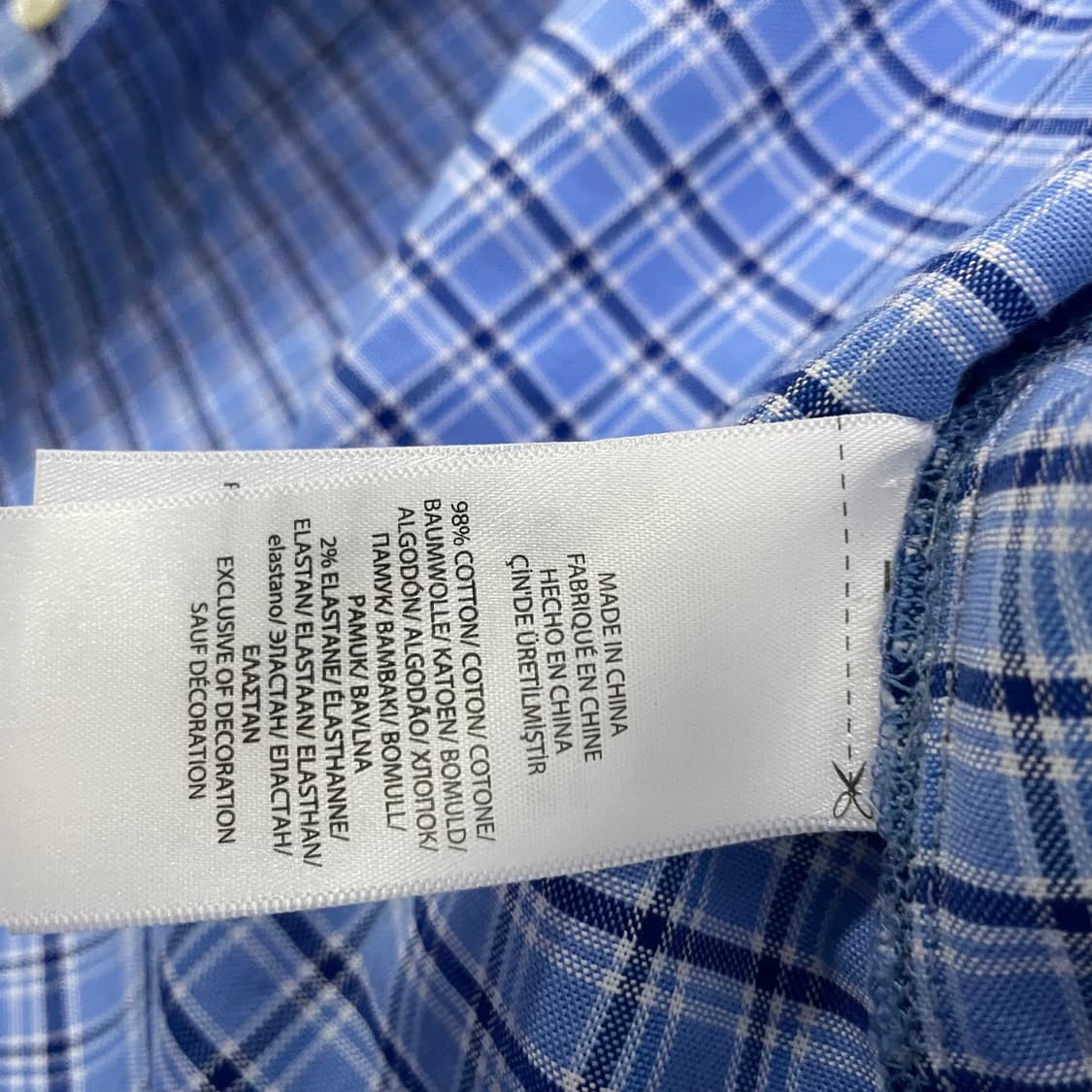 폴로랄프로렌 블루 체크 셔츠 상품이미지4