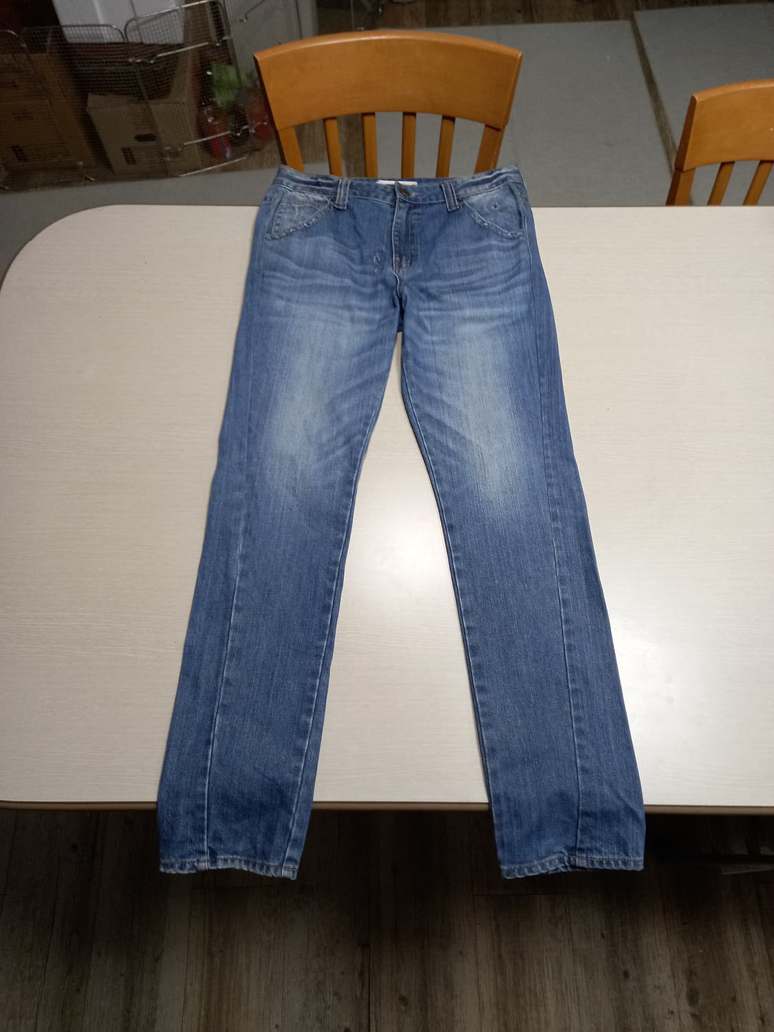 30 CONVERSE 데미지워싱 슬림일자 리페어진 30-229 상품이미지1