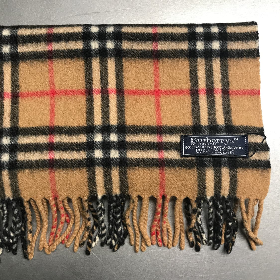버버리 정품 캐시미어/램스울 머플러 베이지 상품이미지3