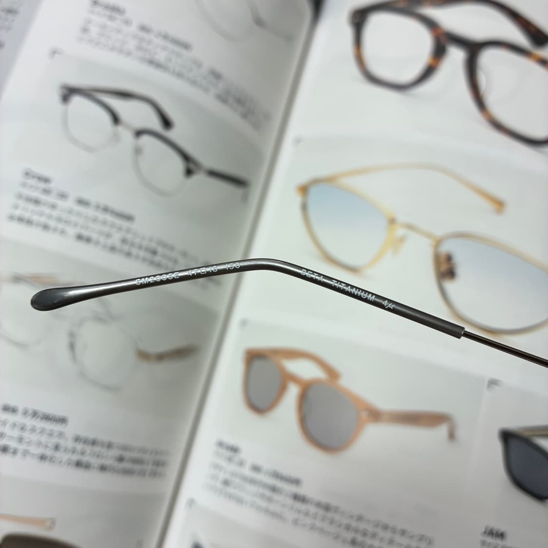 SANTA MONICA 산타모니카 반무테 실버 티타늄 일본 안경 상품이미지5