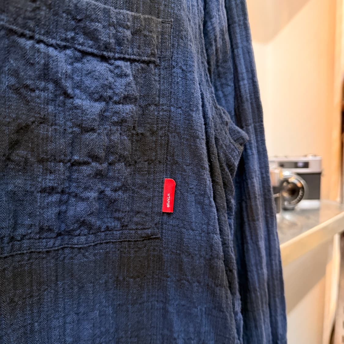 12SS 더블탭스 시어서커 플란넬패턴 셔츠 자켓 홈웨어 상품이미지4