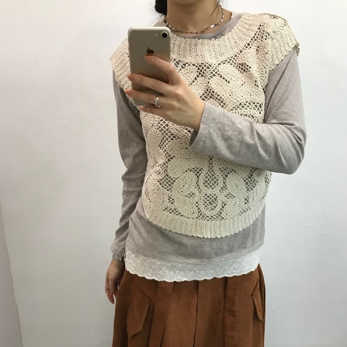 빈티지 크로셰 베스트  상품이미지2