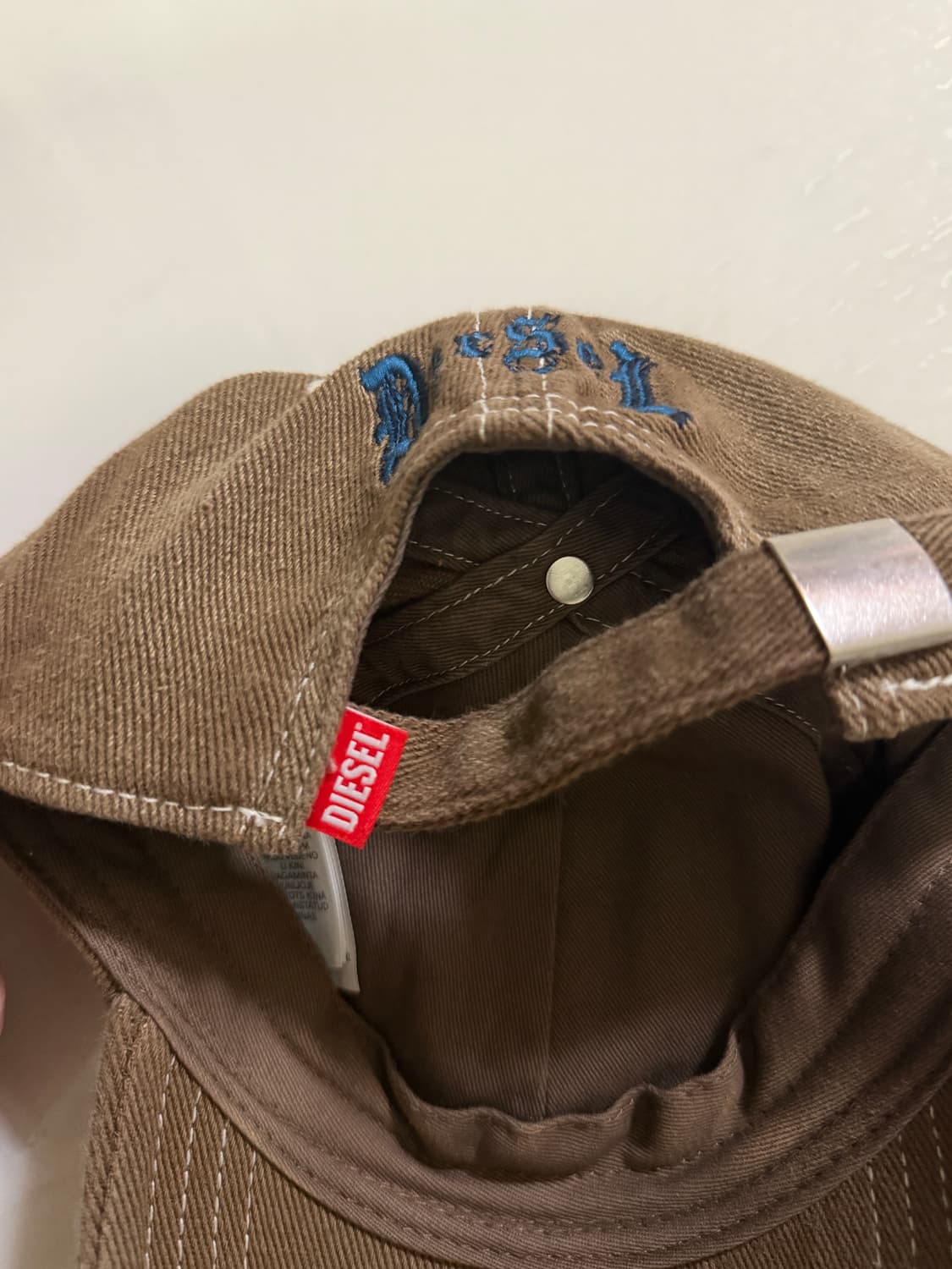 디젤 C-바아즈 테리 패치 베이스볼 캡 라이트 브라운 상품이미지4
