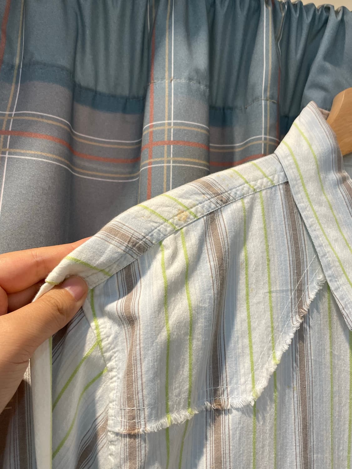 일본빈티지 스트라이프 웨스턴셔츠 상품이미지2