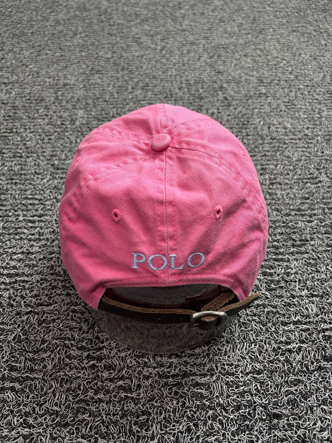 폴로 랄프로렌 빅포니 가죽스트랩 볼캡 핑크 2036 상품이미지4