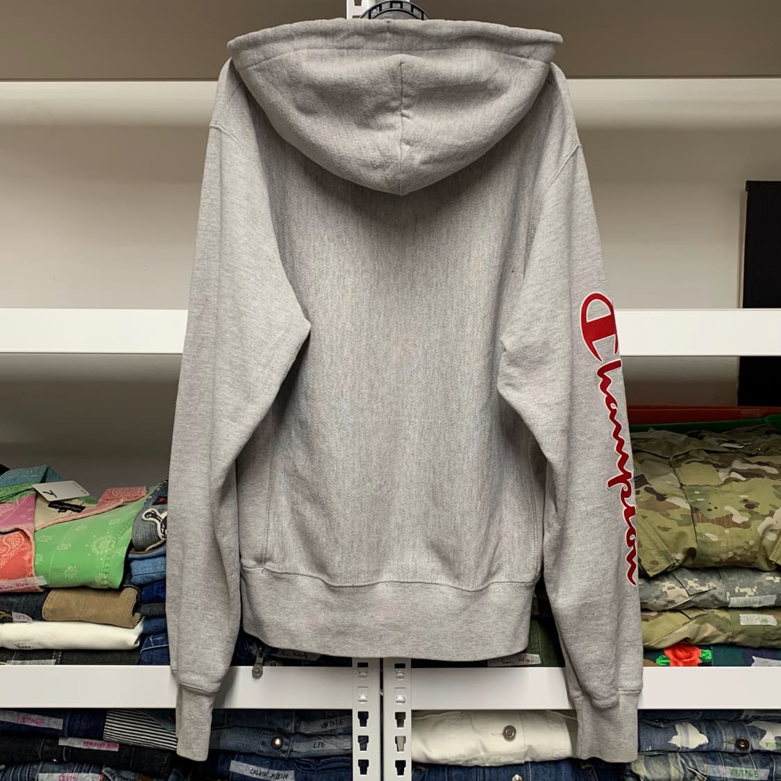 [L] 챔피온 빅 사이드 로고 리버스위브 후디 상품이미지4