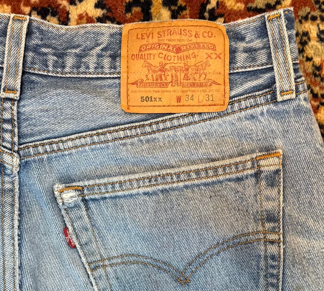 usa 빈티지 리바이스 501xx 데님 34(32~33추천) (539) 상품이미지3
