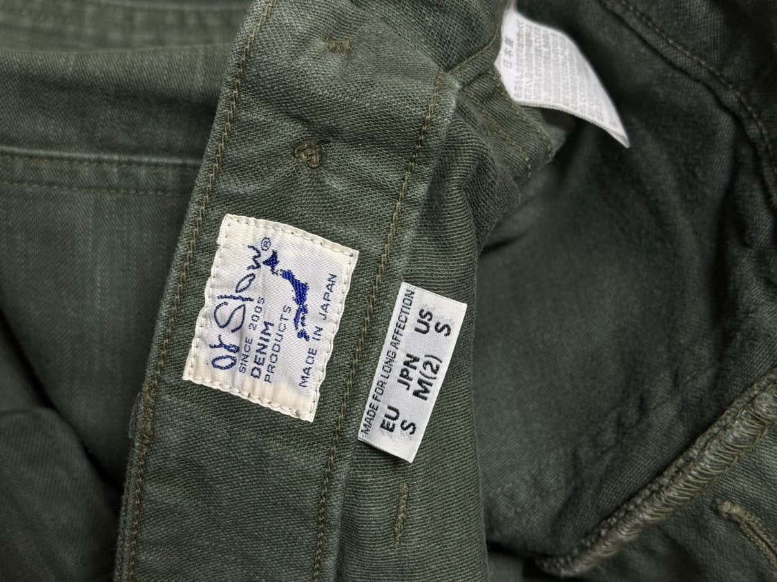 Orslow 오어슬로우 오리지널 레귤러 퍼티그팬츠 2 size  상품이미지5