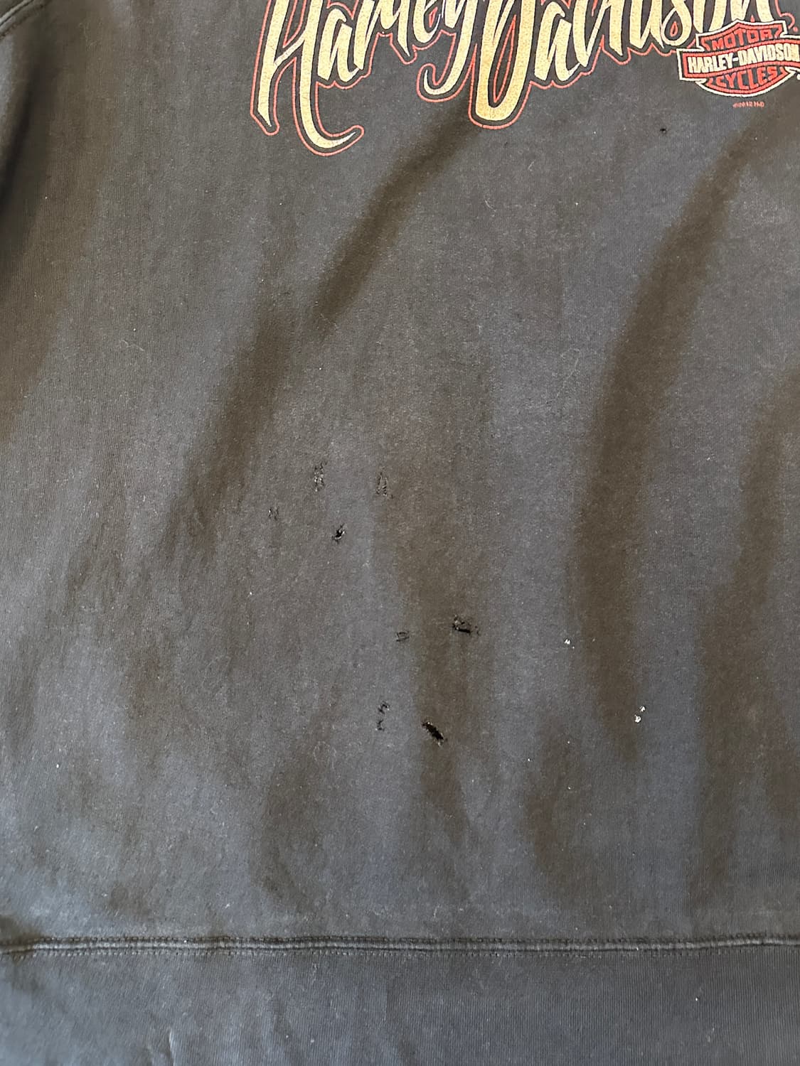 할리 데이비슨 데미지드 스웻셔츠 XL 상품이미지3
