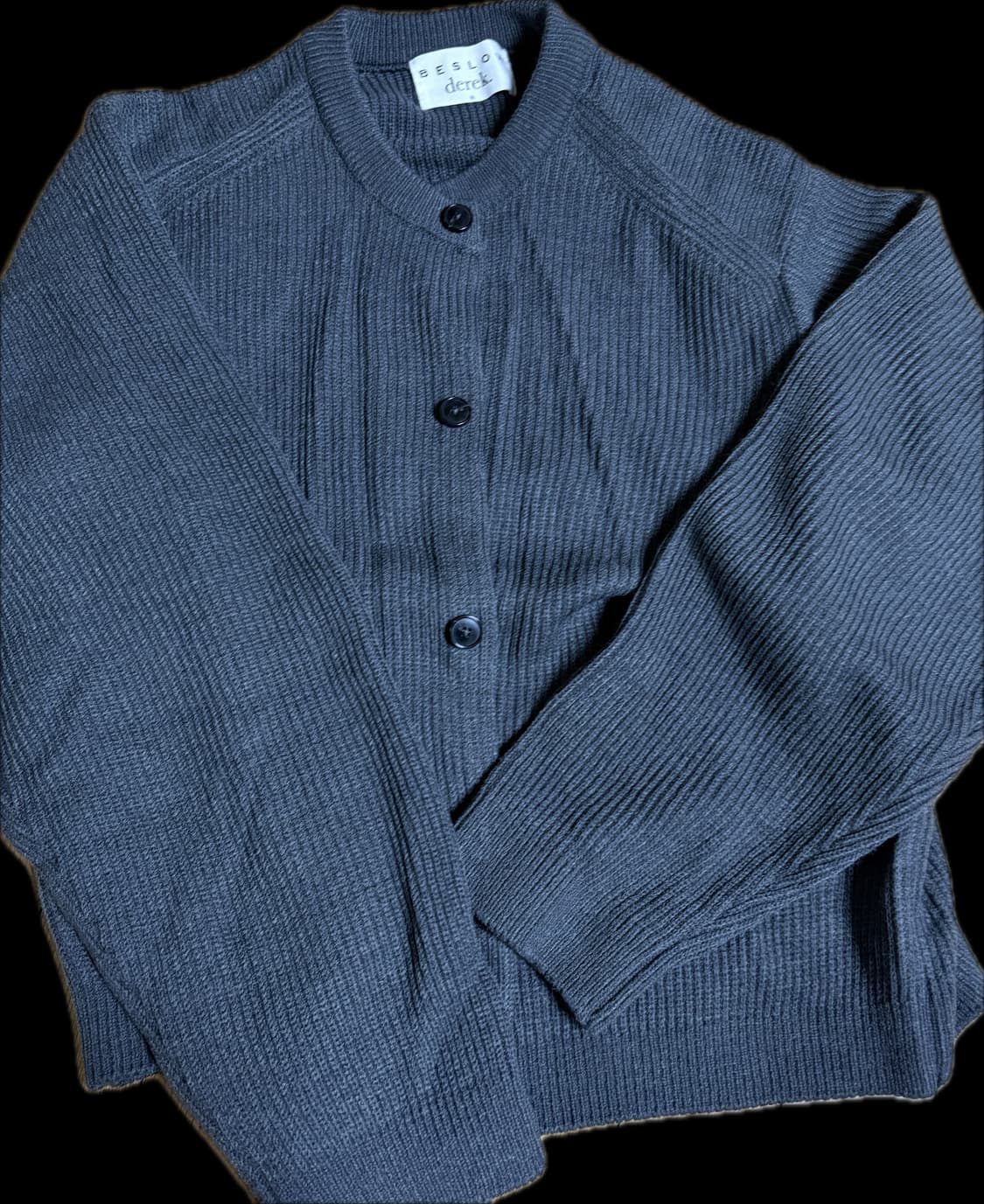 BESLOW X 데릭 크루넥 그레이 가디건 상품이미지3