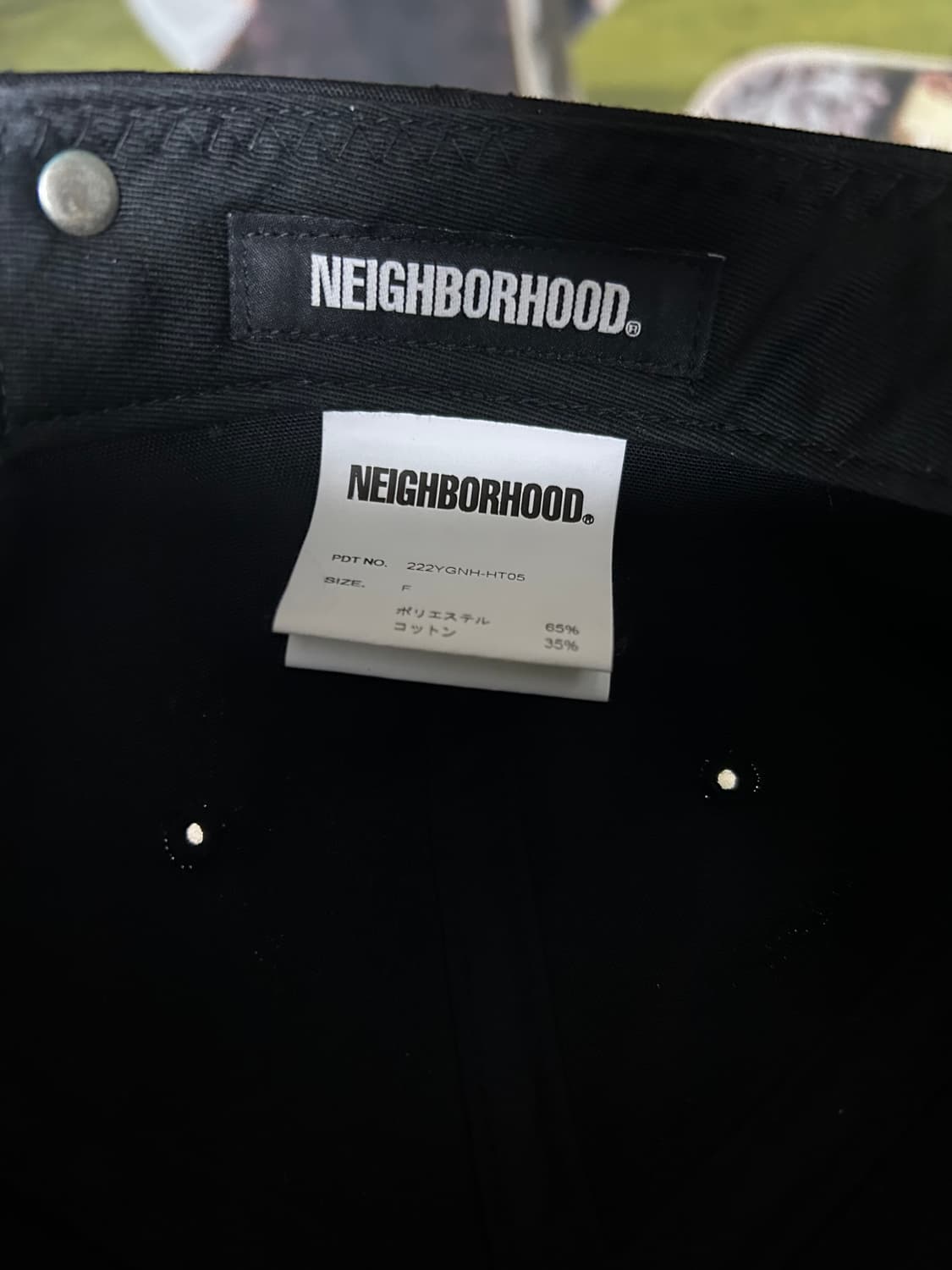 네이버후드 대드캡 검정 상품이미지4