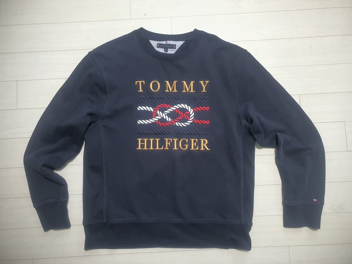 타미힐피거 로프 로고 맨투맨 L 네이비 상품이미지1