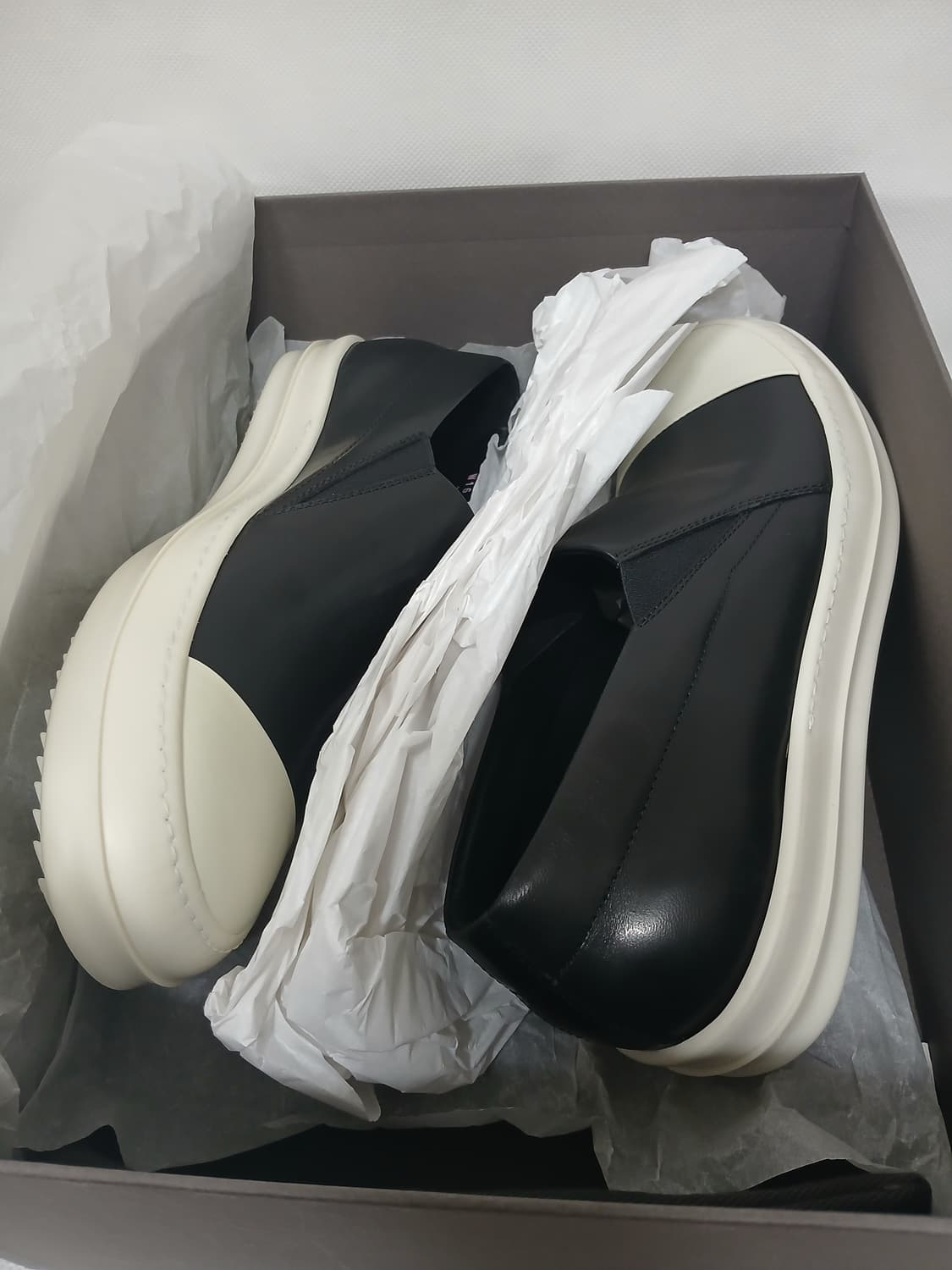 릭오웬스 / 16fw LALP 라몬즈 보트 레더 슬립온 / 41 상품이미지8